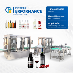 Bouteille de bière/cola/soda automatique à petite échelle eau gazeuse boisson gazeuse embouteillage boisson gazeuse fabrication ligne de machine de remplissage - Product Image 1