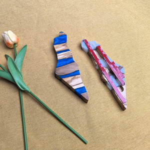 Nhựa Epoxy Israel bản đồ gỗ mezuzah trường hợp gỗ ô liu judaica Scroll với cửa trang trí nội thất trang trí nội thất mezuzah trường hợp - Product Image 3