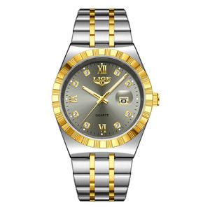 2025 New <b>Men's</b> Alloy Case Stainless Steel Band Quartz Wristwatch Business Fashion Simple Style Glass Pointer Custom Logo Support - Product Image 3