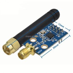 โมดูลไร้สาย CC1101 433MHz โมดูลรับส่งข้อมูลพร้อมเสาอากาศแบบเพิ่มกำลังสัญญาณ  เสาอากาศแบบยาง - Product Image 6