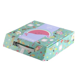 Custom Printed Color Cardboard Mailer Shipping Postal Box Paper Packaging Corrugated Shipping Box with handle