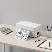 Printer Label Thermal OCOM OCBP-406DT 4*6 Inch dengan Perekat Sendiri, USB & Bluetooth untuk Pencetakan Barcode
