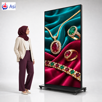 Kiosco Digital con Pantalla Táctil de 75 Pulgadas 4K UHD, Tótem Publicitario Interior con CMS en la Nube para Centros Comerciales