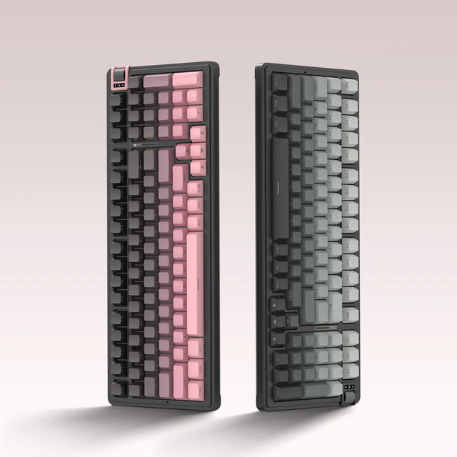 Custom Mechanical Keyboard KZZI K98 Pro Tri-Mode RGB Gaming Keyboard Wireless Full Key Hot- Swappable Underglow RGB Backlighting