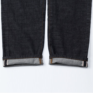 Jeans pour hommes bleus vintage coupe droite classique sur mesure avec détails brodés de haute qualité sur le dos - Product Image 3