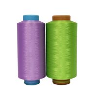 Fil de polyester DTY blanchi respectueux de l'environnement 150D