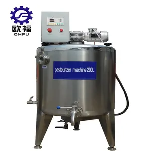 milch saft bier pasteurisierer uht kleine pasteurisierte maschine für milch pasteurisierungsmaschine saft tank 100 liter 200 liter china