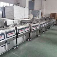 Friteuse industrielle ouverte électrique/gaz 25L+25L pour poulet, usage commercial, avec filtre à huile, pour restaurant rapide KFC