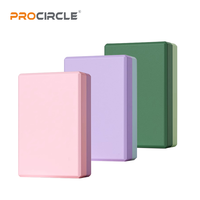 ProCircle Free EVA Foam Yoga Blocks Surface douce antidérapante pour la forme physique générale Pilates Stretching Meditation