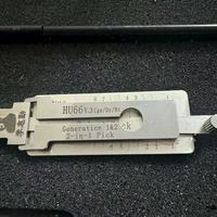 Lishi 2-in-1 HU66V.3 Silbernes Schlosserwerkzeug für VW Audi Skoda zum Öffnen von Autotüren