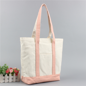 Women's Large Capacity Cotton Tote Customizable Logo Woven <b>Fabric</b> Daily Use Shopping <b>Bag</b> - Product Image 2