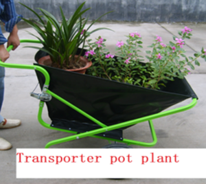 Carro de jardín rodante plegable de lona portátil y ligera de tela de acero de dos ruedas de 200 libras - Product Image 6