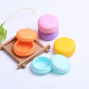 <span class=keywords><strong>ISMAN</strong></span> Pack Stock 100 pièces multicolore macaron baume à lèvres conteneur PP jaune rose violet bleu vert Orange crème pour le visage pot 10g - Product Image 6