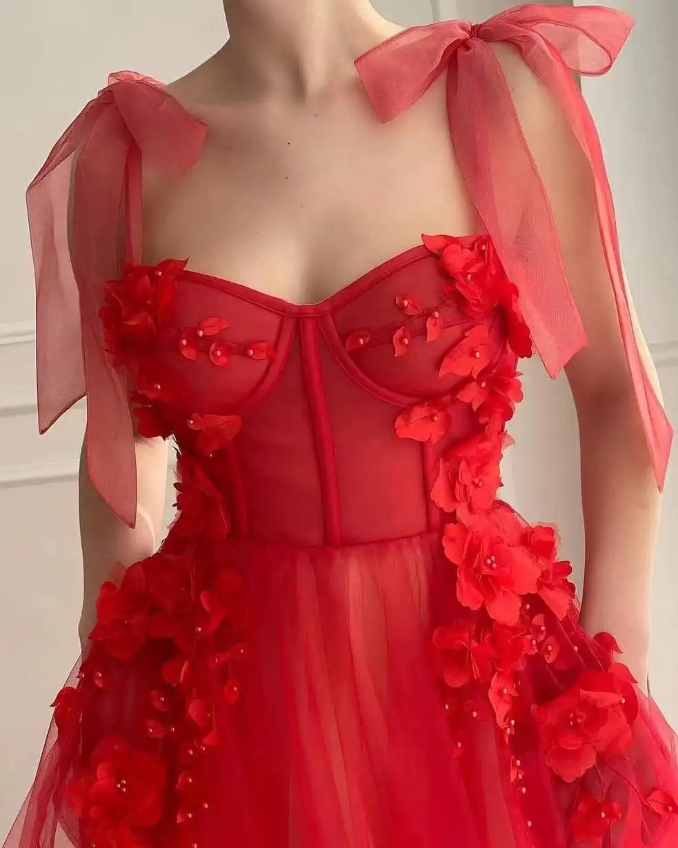 3D Hoa Lưới Thêu Đính Cườm Với Váy Thêu Vải Ren Lưới