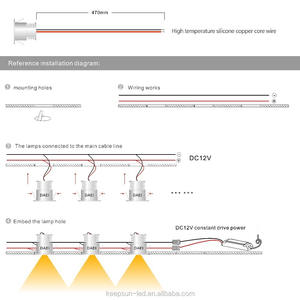 <span class=keywords><strong>Spot</strong></span> lumineux <span class=keywords><strong>LED</strong></span> <span class=keywords><strong>avec</strong></span> <span class=keywords><strong>transformateur</strong></span>, 1W, 12V, Mini lampe de plafond, éclairage de scène - Product Image 5