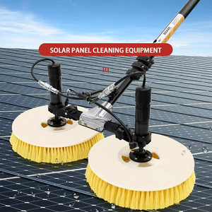 Brosse de nettoyage pour panneaux solaires, machine de nettoyage de panneaux photovoltaïques avec équipement de lavage - Product Image 1