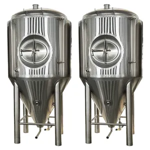 Industrial 2000L 4000L Beer fermentiation tank cooling jacketed fermenter for beer factory