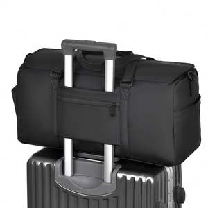 Sac de sport de grande capacité, style décontracté simple, sac de voyage en PU avec fermeture à glissière pour les voyages - Product Image 4