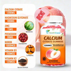Gomitas de Citrato de Calcio de Alta Calidad con Magnesio y Vitamina K2 para la Salud Inmunológica y Dental de Adultos, Control de Energía - Product Image 4