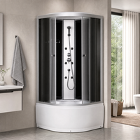 Cabine de douche numérique intelligente étanche avec base anti-fuite pour studio de location