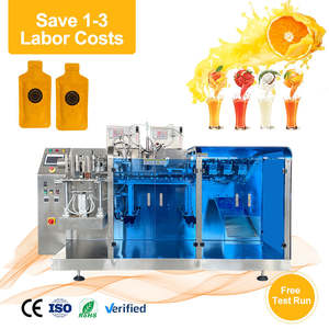 Machine automatique pour sacs à fermeture éclair |   Remplisseur de Doypack pour sachet debout, bec verseur, pré-fabriqué, sac en plastique, scellage, emballage - Product Image 1