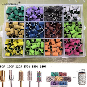 Kit de tambour de ponçage, 360 pièces, manchons de <span class=keywords><strong>ponceuse</strong></span> à tambour et 12 pièces mandrins à tambour pour outil rotatif <span class=keywords><strong>Dremel</strong></span>, bandes de ponçage des ongles - Product Image 2