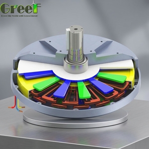Générateur d'aimants à disque d'air compact de 5 kW 100 tr/min à construction simple pour énergie éolienne - Product Image 3