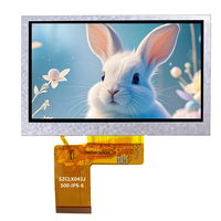 Écran LCD 4,3 pouces, luminosité 500, résolution 480*272, IPS, angle de vision complet, écran d'affichage d'instrument 4,3 pouces