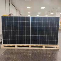 Panneau solaire bifacial de type N, module PV double vitrage plein écran 620W, faible atténuation, technologie TOPCon