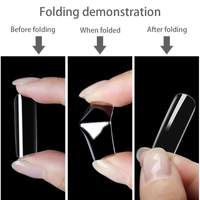 Gel souple pour extensions d'ongles, couverture complète, lot de pièces, pressoir, style cercueil moyen