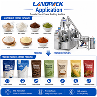 Machine d'emballage pour sachets doypack préformés de poudre protéinée, suppléments nutritionnels flexibles pour la santé et la nutrition sportive