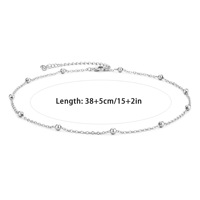 Collar de Cadena de Bolas de Acero Inoxidable de Una Sola Hilera con Cierre Cruzado, Chapado en Oro de 18K, Refinado y Sencillo, que No se Desvanece