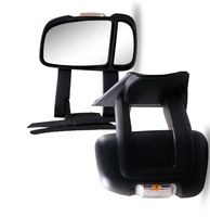 Nouveau rétroviseur latéral gauche XMAXVISION de haute qualité pour Fiat Ducato 2006-2023, en ABS et verre, bras long, chauffant, avec clignotant intégré, convexe