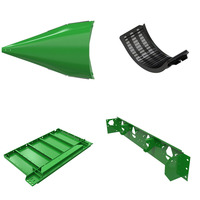 Service de fabrication de tôles métalliques pour cadre latéral de déflecteur de moissonneuse-batteuse industrielle personnalisée YW, pièces OEM pour moissonneuses-batteuses