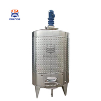 Cuve de mélange en acier inoxydable avec port de nettoyage Cuve de mélange conique de beurre d'arachide