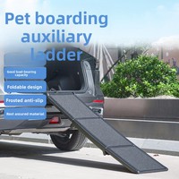 Escalier pliable antidérapant pour animaux NIUNIU, capacité 75 kg, en PP toutes saisons, portable pour voiture, camping-car, bus