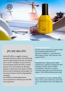 جهاز استقبال <span class=keywords><strong>GPS</strong></span> تفاضلي عالي الدقة GEOFIX <span class=keywords><strong>RTK</strong></span> JPS-300 IMU، نظام <span class=keywords><strong>GNSS</strong></span> لمعدات المسح والملاحة، الأكثر مبيعًا - Product Image 2