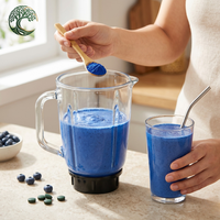 Poudre de spiruline bleue certifiée biologique, extrait de phycocyanine E6 E18 E25 E40 Blue Majik pour usage alimentaire |   Échantillon gratuit et service OEM
