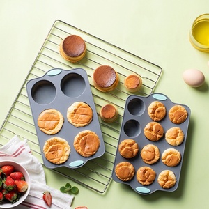 Silicone Muffin Pan Cupcake Making Mold Non Stick Pastry Baking Pan Cake Mold Silicone <b>Oven</b> Baking Cake Mold - Product Image 1