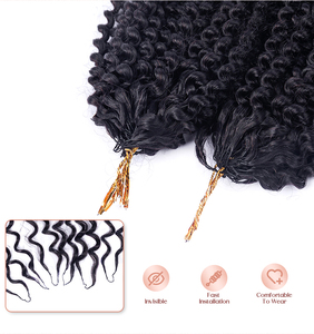 Cheveux humains 100% naturels, bouclés birmans, en vrac pour tressage au crochet, réutilisables, noir naturel, boucles crépues birmans, plumes de cheveux pour tressage au crochet - Product Image 6
