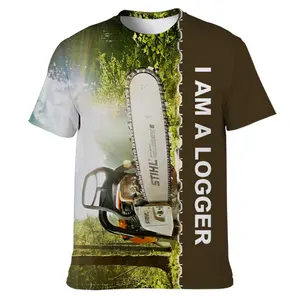 Camiseta con estampado 3d para hombre, camisa de verano con diseño de herramientas eléctricas, talla grande