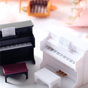 Gran oferta Micro escena accesorios de tiro muebles en <span class=keywords><strong>miniatura</strong></span> casa de muñecas victoriana decoración Mini Piano Juguetes - Product Image 2