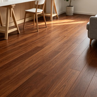 Revêtement de sol SPC ignifuge et antidérapant de luxe, panneaux vinyle clipsables, revêtement de sol en bois imperméable