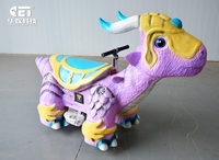 Manèges de dinosaures animatroniques faits à la main télécommande équipement de terrain de jeu pour enfants grandeur nature