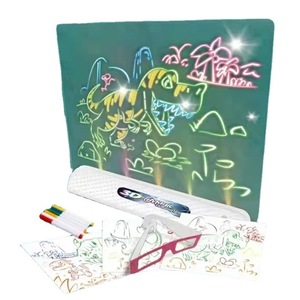 BGL jouet éducatif pour enfants tampon <span class=keywords><strong>lumineux</strong></span> effaçable magique 3d écriture Led Mini planche à dessin pour les enfants - Product Image 1