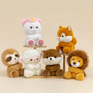 Adorables Mini Compañeros de Escritorio de Animales - Set de Peluche Súper Suave de <span class=keywords><strong>Cordero</strong></span> <span class=keywords><strong>y</strong></span> Ardilla con Relleno de Algodón PP, Juguetes Antiestrés para Escritorio, Regalo de Cumpleaños - Product Image 1