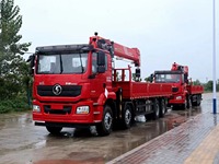 Camion-grue Shacman SPS40000 personnalisé 8x4, camion-grue de 16 tonnes, camion-benne robuste de 16 tonnes avec grue à vendre