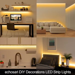 Light-emitting diode strip light with remote warm white dimmable timer suitable <b>for</b> <b>TV</b> <b>kitchen</b> cabinets bedroom - Product Image 3