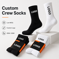 Chaussettes de sport pour hommes à compression, tricotées sur mesure avec revers – Logo OEM, sans MOQ, luxe, athlétiques, en Spandex/Polyester/Coton, vente en gros