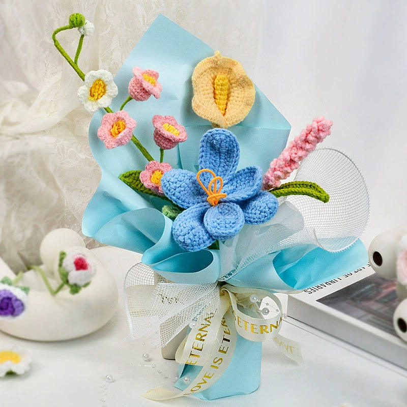 Tulip Lily of the Valley Calla Lily Bouquet-Blue